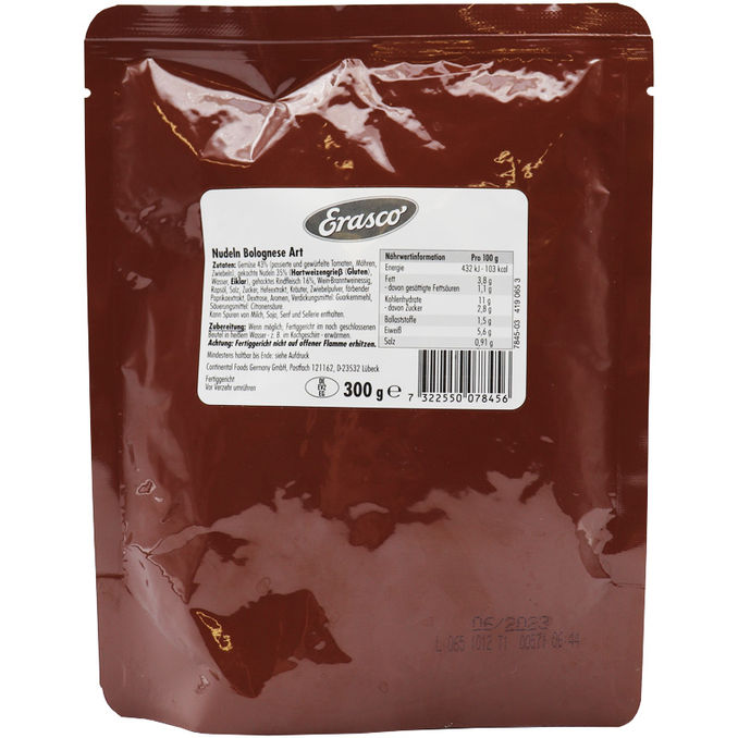Erasco Nudeln Bolognese